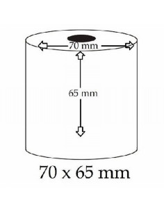 ROLLO FABRISA PAPEL ELECTRA 70X65X12 MM PARA REGISTRADORAS (16159) - PAP.CALCU.70*65 ELECTRA ROLLO