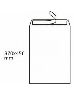 BOLSA SAM 370x450 BLANCA TIRA SILICONA (A370450) (147554) - BOL.ADH.BL.A3 370*450 A370450