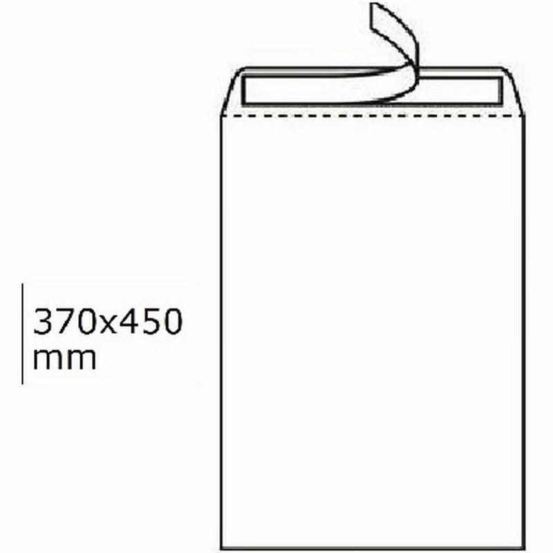 BOLSA SAM 370x450 BLANCA TIRA SILICONA (A370450) (147554) - BOL.ADH.BL.A3 370*450 A370450