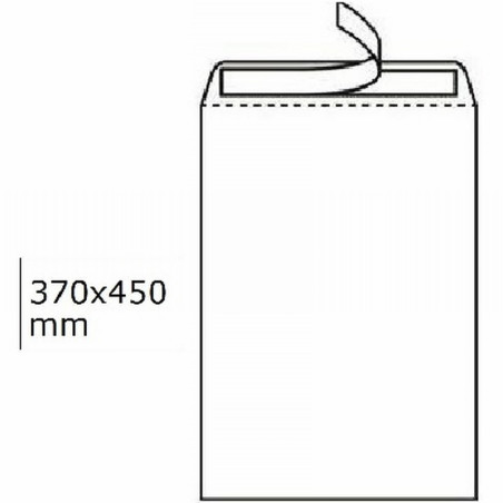 BOLSA SAM 370x450 BLANCA TIRA SILICONA (A370450) (147554) - BOL.ADH.BL.A3 370*450 A370450