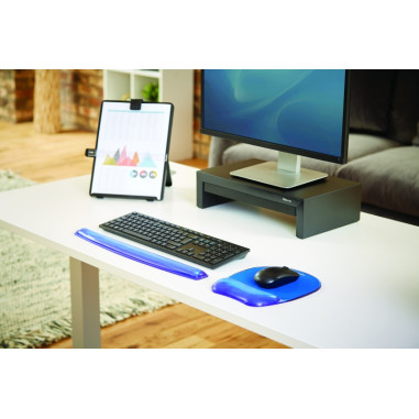REPOSAMUÑECAS DE GEL FELLOWES PARA TECLADO AZUL (9113709) - REPOSAMUÑECAS TECL GEL AZ FELL91137