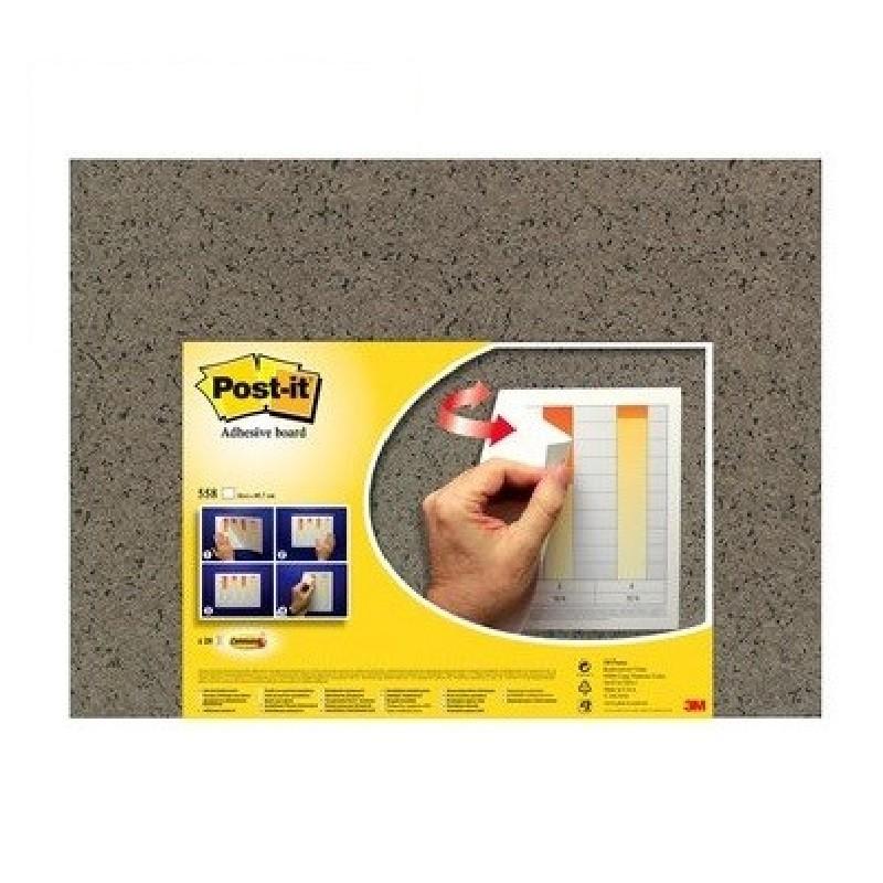 TABLERO ADHESIVO POST-IT 58x46 MARRON (558-MARR) DE 3M - TABLERO ADHESIVO 58*46 3M 558 MARRON