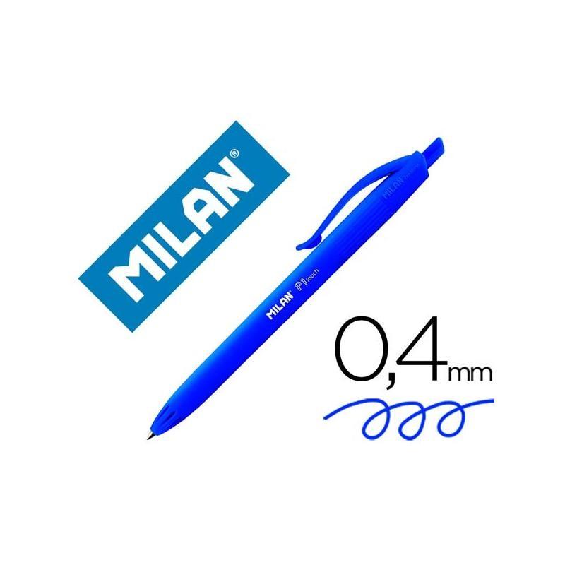 BOLIGRAFO MILAN P1 RETRACTIL 1 MM TOUCH AZUL (176510925) - BOLI.P1 TOUCH AZ MILAN