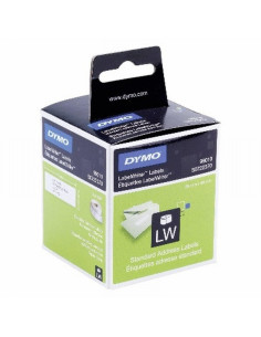 ETIQUETA ADHESIVA DYMO 99010 -TAMAÑO 89X28 MM LABELWRITER 130 ETIQUETAS POR ROLLO CAJA DE 2 ROLLOS (S0722370)