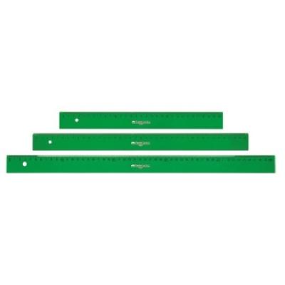 REGLA FABER CASTELL 40 CM PLASTICO VERDE (814) DE FABER...