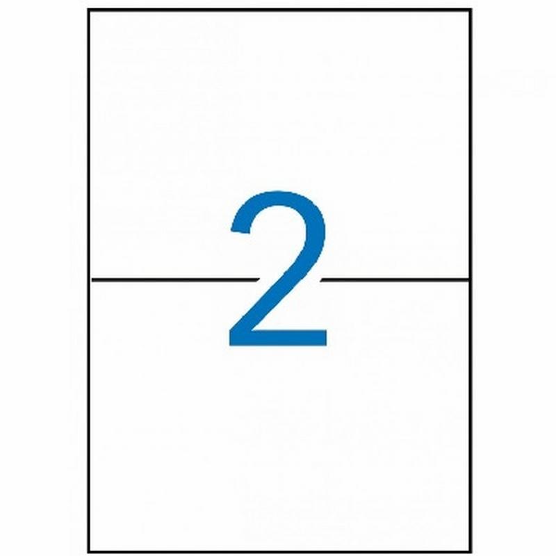 ETIQUETA ADHESIVA FABRISA LASER FOTOCOPIADORA INKJET 210X148 MM BLANCA 100 HOJAS DIN A4 200 ETIQUETAS (9121141)