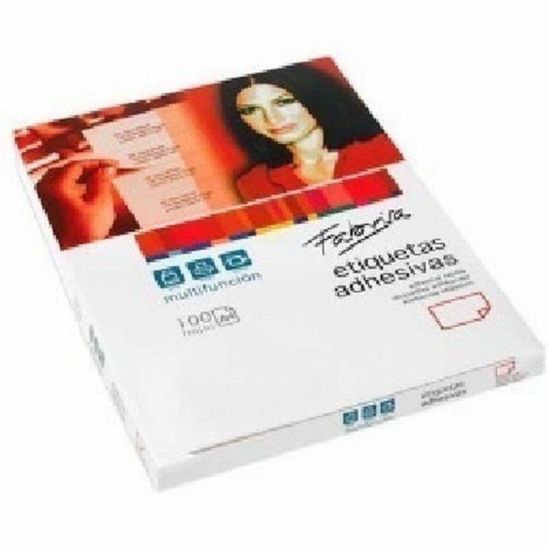 ETIQUETA ADHESIVA FABRISA LASER FOTOCOPIADORA INKJET 105X148 MM BLANCA 100 HOJAS DIN A4 400 ETIQUETAS (9110141)