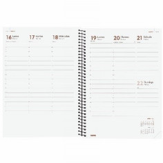 AGENDA ANUAL FINOCAM 2027 ESPIRAL OPAQUE E10 SEMANA VISTA VERTICAL 155x212 MM (742771027) (742776027)