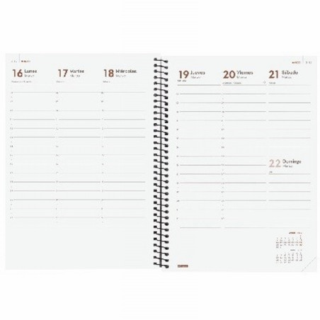 AGENDA ANUAL FINOCAM 2027 ESPIRAL OPAQUE E10 SEMANA VISTA VERTICAL 155x212 MM (742771027) (742776027)