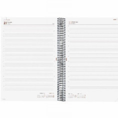 AGENDA ANUAL FINOCAM 2027 ESPIRAL OPAQUE E40 DIA PAGINA 210x297 MM. (742921027) (742926027) - AGEND.ESPIRAL DPG A4 E40 FINOCAM