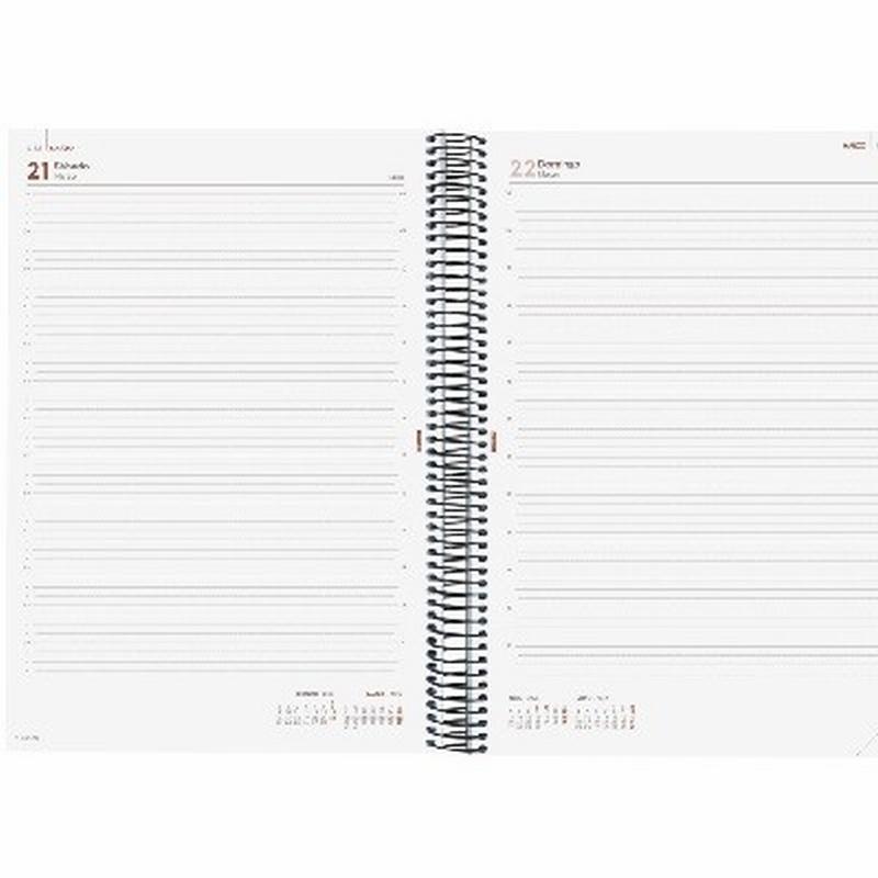 AGENDA ANUAL FINOCAM 2026 ESPIRAL OPAQUE E40 DIA PAGINA 210x297 MM. (742921026) (742926026) - AGEND.ESPIRAL A4 E40 D/PG FINOCAM