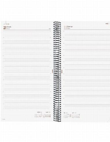 AGENDA ANUAL FINOCAM 2027 ESPIRAL OPAQUE E40 DIA PAGINA 210x297 MM. (742921027) (742926027) - AGEND.ESPIRAL A4 E40 D/PG FINOCAM