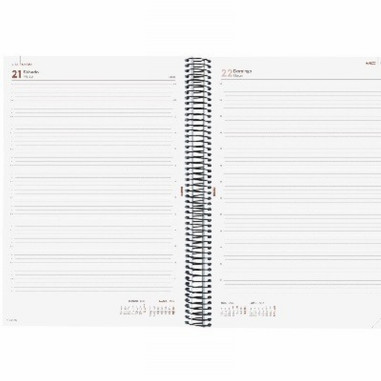 AGENDA ANUAL FINOCAM 2027 ESPIRAL OPAQUE E40 DIA PAGINA 210x297 MM. (742921027) (742926027) - AGEND.ESPIRAL DPG A4 E40 FINOCAM