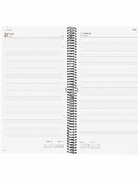 AGENDA ANUAL FINOCAM 2027 ESPIRAL OPAQUE E40 DIA PAGINA 210x297 MM. (742921027) (742926027) - AGEND.ESPIRAL A4 E40 D/PG FINOCAM