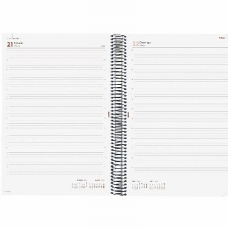 AGENDA ANUAL FINOCAM 2027 ESPIRAL OPAQUE E40 DIA PAGINA 210x297 MM. (742921027) (742926027) - AGEND.ESPIRAL DPG A4 E40 FINOCAM