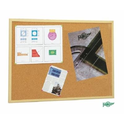 TABLERO DE CORCHO FAIBO CON MARCO DE MADERA 40X60CM...