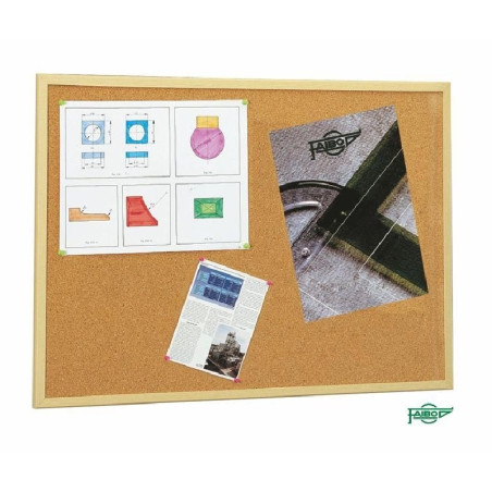 TABLERO DE CORCHO FAIBO CON MARCO DE MADERA 40X60CM (607-2) - TABLERO CORCHO 40*60 607-2 MARCO PINO =B=