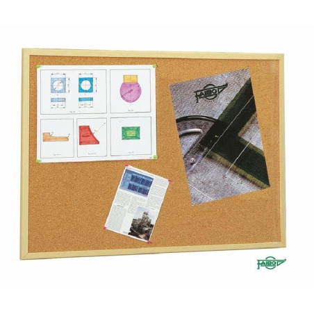 TABLERO DE CORCHO FAIBO 90X60 CM MARCO DE MADERA (607-3) - TABLERO CORCHO 60*90 607-3 =B=