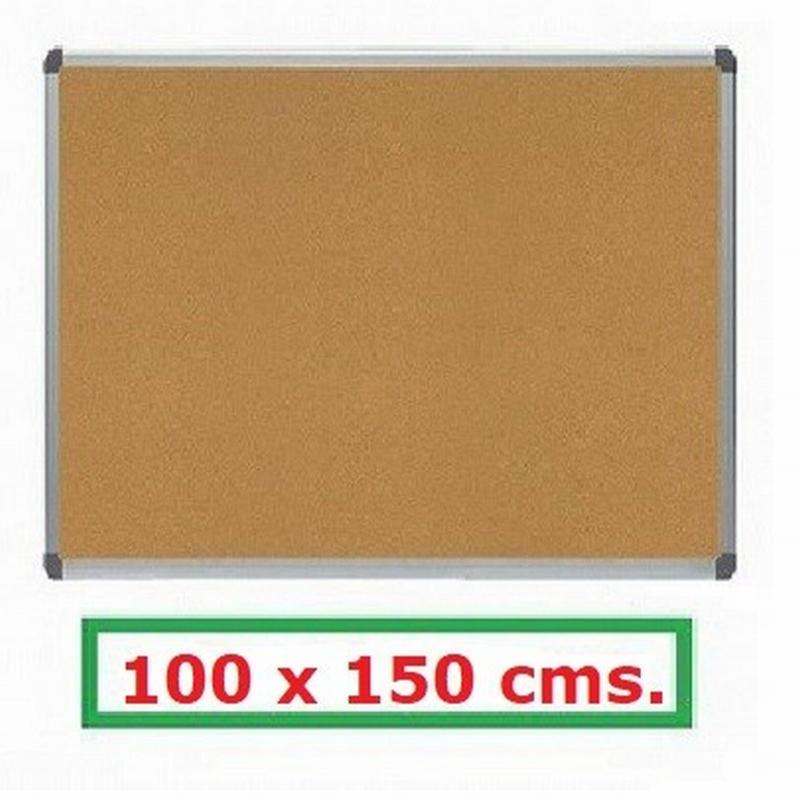 TABLERO ROCADA DE CORCHO 100X150 CM. MARCO DE ALUMINIO (6206) - TABLERO CORCHO 100*150 ALUM.SOP.7MM.ROCADA