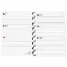 AGENDA ANUAL FINOCAM 2026 ESPIRAL OPAQUE E10 SEMANA VISTA HORIZONTAL 155x212 MM (742761027) (742761527) (742762527) (742762027)