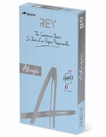 PAPEL ADAGIO DE COLOR AZUL CELESTE DIN A4 80 GRAMOS/M2 500 HOJAS (3368220102605) - PAP.AZUL CELESTE 80GR.DINA4.500H 48