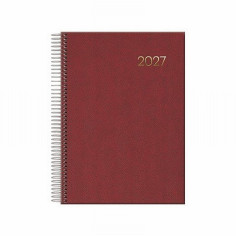 AGENDA ANUAL DOHE 2027 ESPIRAL SEGOVIA DIA PAGINA A5 140X200 MM TAPA MATERIAL VINILICO COLOR SURTIDO (12733) (11128) (12734)