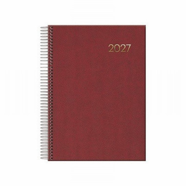 AGENDA ANUAL DOHE 2027 ESPIRAL SEGOVIA DIA PAGINA A5 140X200 MM TAPA MATERIAL VINILICO COLOR SURTIDO (12733) (11128) (12734)