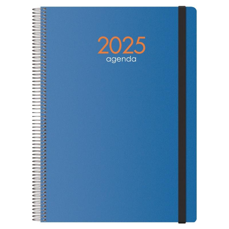 AGENDA DOHE SYNCRO DIA PAGINA SYNCRO A4 21x29 CMS AZUL (11625) NEGRA (11617) - AGEND.ESPIRAL A4 D/PG SYNCRO DOHE