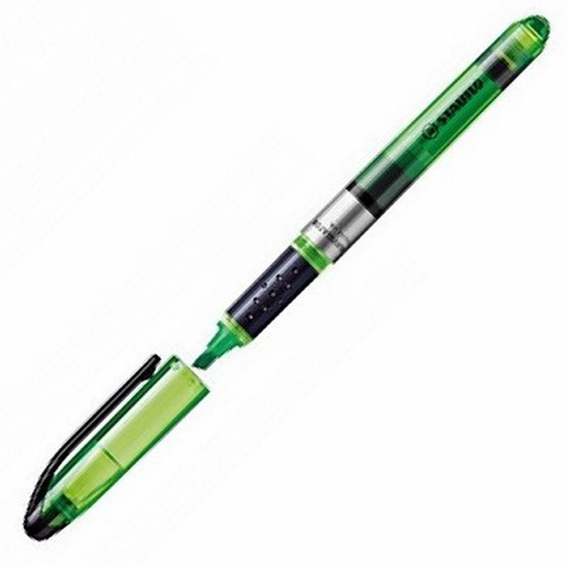 MARCADOR FLUORESCENTE STABILO NAVIGATOR TINTA LIQUIDA VERDE (545/33) - MARC.NAVIGATOR VE STABILO