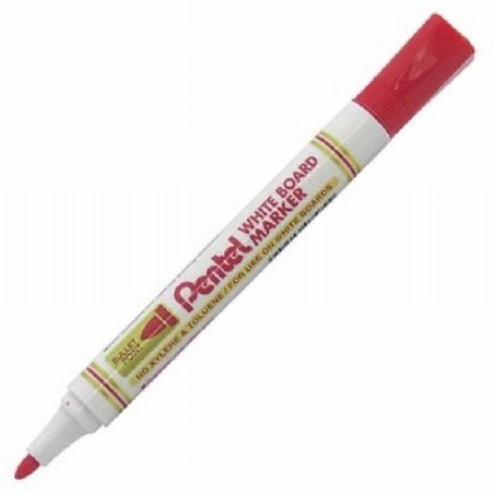ROTULADOR PENTEL PARA PIZARRA BLANCA MW85 COLOR ROJO (MW85-PENTEL-B) - ROT.PIZ.BL.PENTEL MW85 RJ