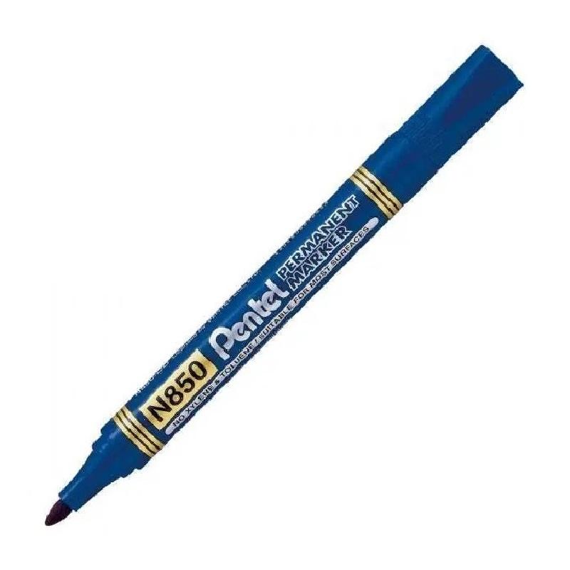 ROTULADOR PENTEL N850 PERMANENTE PLASTICO PUNTA REDONDA COLOR AZUL (N850-PENTEL-C) - ROT.PENTEL N850 AZ.PERMANENTE