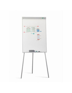 PIZARRA BLANCA FAIBO SUPERFICIE LAMINADA CABALLETE CON TRIPODE 98X66X180 CM (5MS) - PIZARRA CONFERENCIAS 70*105-B-