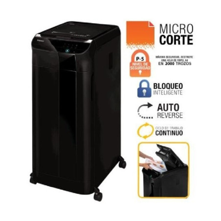 DESTRUCTORA AUTOMATICA FELLOWES AUTOMAX 600M HASTA 600 HOJAS (4629201) - DESTRUCTORA FELLOWES AUTOMAX 600M