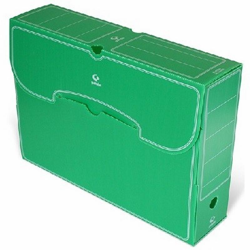 CAJA ARCHIVO DEFINITIVO DESMONTABLE GRAFOPLAS PLASTICO FOLIO VERDE (70907820) DE GRAFOPLAS - CAJ.ARCH.DEF.F.CORRUGADO VE.