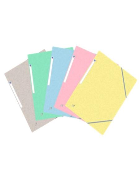 CARPETA OXFORD CARTULINA CON SOLAPAS Y GOMAS DIN A4 COLORES (400114319) (400117805) - CARP.GOMA CARTON A4 OXFORD