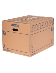 CAJAS FELLOWES PARA MUDANZAS M DE 43x30x25CM. PACK DE 10 UNIDADES (6208301) - CAJA MUDANZA M 43x30x25 FELLOWES PQ.10 2
