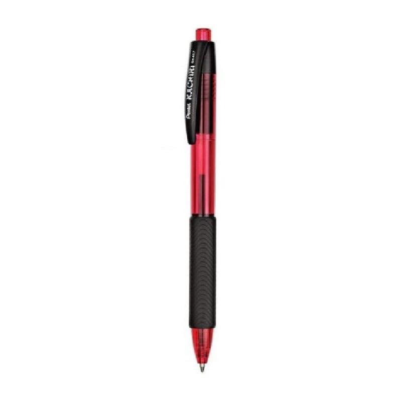 BOLIGRAFO PENTEL KACHIRI TINTA CON BASE DE ACEITE ROJO (BK457B) DE PENTEL - BOLI.PENTEL KACHIRI RJ.