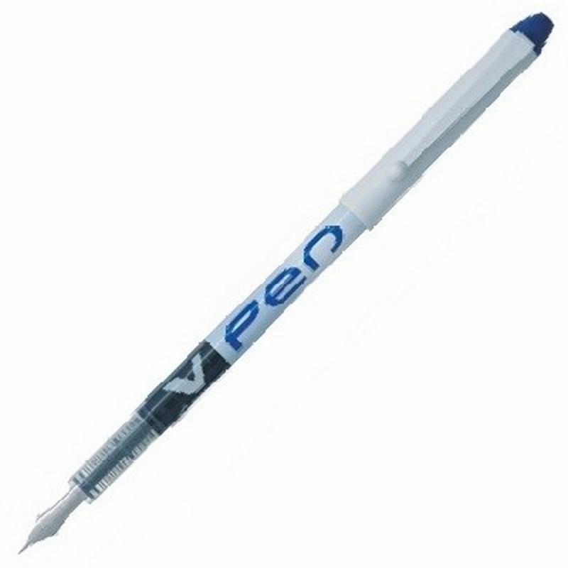 PLUMA PILOT V PEN BLANCO DESECHABLE COLOR AZUL SVPN-4WL (NVPBA) DE PILOT - PLUMA PILOT V-PEN AZ.