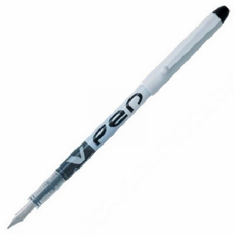 PLUMA PILOT V PEN BLANCO DESECHABLE COLOR NEGRO SVPN-4WL (NVPBN) DE PILOT - PLUMA PILOT V-PEN NG.