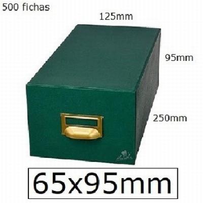 FICHERO MARIOLA FICHAS TELA VERDE 500 FICHAS N.1 TAMAÑO...