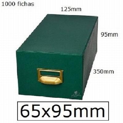 FICHERO MARIOLA FICHAS TELA VERDE 1000 FICHAS N.1 TAMAÑO...