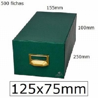 FICHERO MARIOLA FICHAS TELA VERDE 500 FICHAS N.2 TAMAÑO...