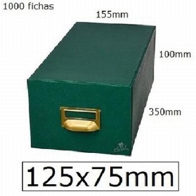 FICHERO MARIOLA FICHAS TELA VERDE 1000 FICHAS N.2 TAMAÑO...