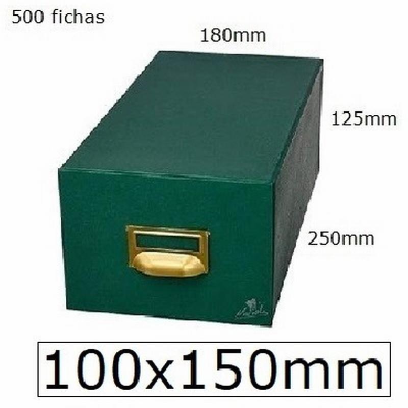 FICHERO MARIOLA FICHAS TELA VERDE 500 FICHAS N.3 TAMAÑO 100X150 MM (3-500) - FICH.CARTON 100*150 500F.V.N.3