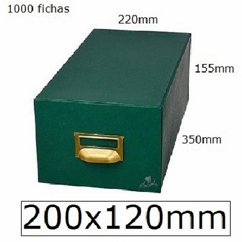 FICHERO MARIOLA FICHAS TELA VERDE 1000 FICHAS N.4 TAMAÑO 200X120 MM (4-1000) - FICH.CARTON 125*205 1000F.V.N4