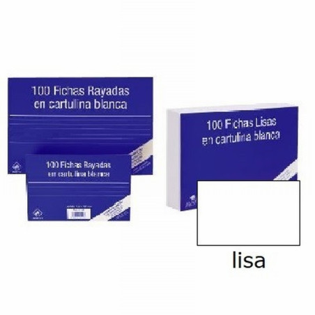 FICHA MARIOLA LISA Nº2 75X125 MM 180G/M2 PAQUETE DE 100 UNIDADES (3112L) - FICHA 75*125LS.100U.N.2