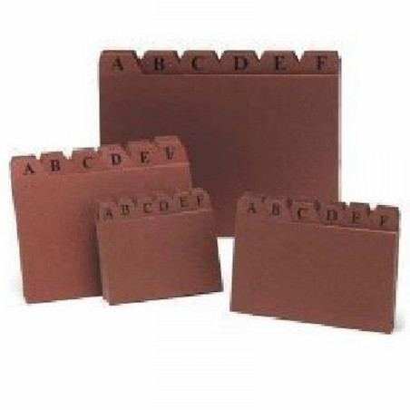 SEPARADOR ABECEDARIO MARIOLA PARA FICHERO CARTON Nº1 65X95 MM (3101) - SEPARADORES FICHAS N.1 65*95