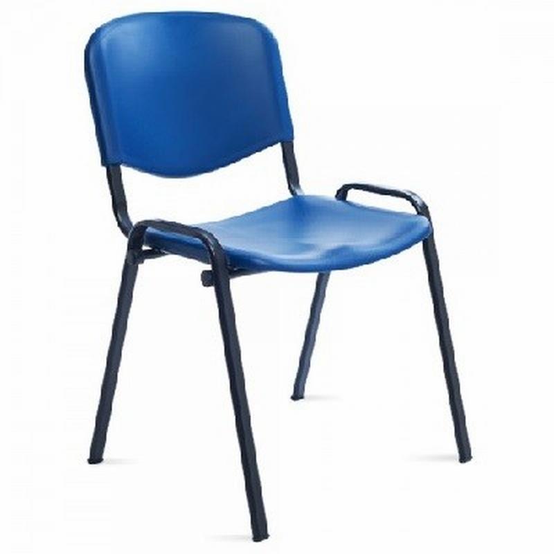 SILLA ROCADA CONFIDENTE ESTRUCTURA METALICA RESPALDO Y ASIENTO EN POLIMERO COLOR AZUL (975V15-3) DE ROCADA