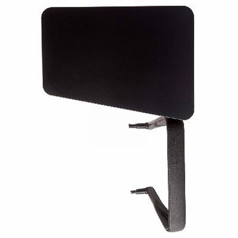 PALA ROCADA DE ESCRITURA A LA DERECHA PARA SILLA CONFIDENTE PLEGABLE TAPIZADA O PVC 34X20 CM COLOR NEGRO (RD-977)