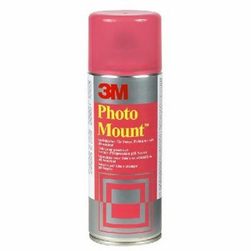 PEGAMENTO 3M PHOTO MOUNT™ ADHESIVO REPOSICIONABLE DE SECADO LENTO 400 ML - PEG.BOTE FOT.400GR.RJ 3M